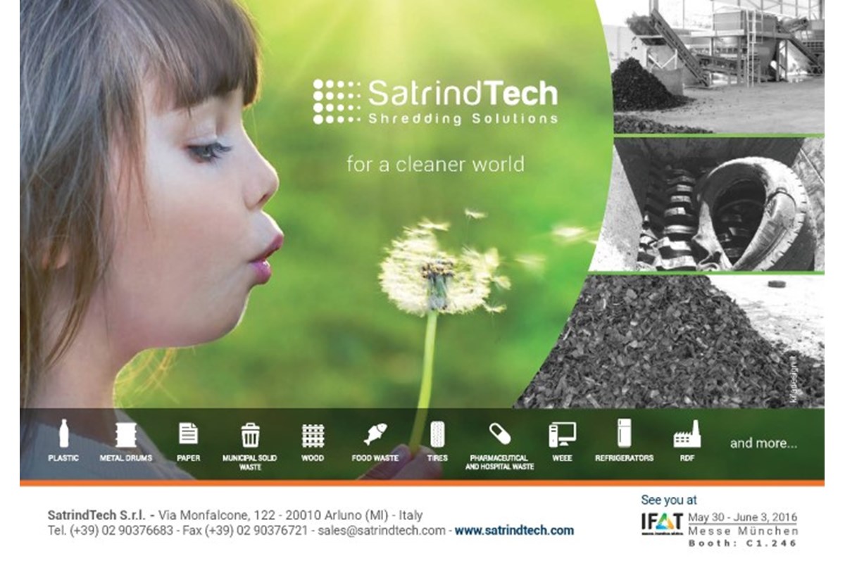 SatrindTech all'IFAT 2016 – Stand C1.246