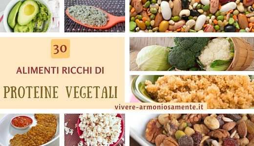 30 Cibi Ricchissimi di Proteine Vegetali