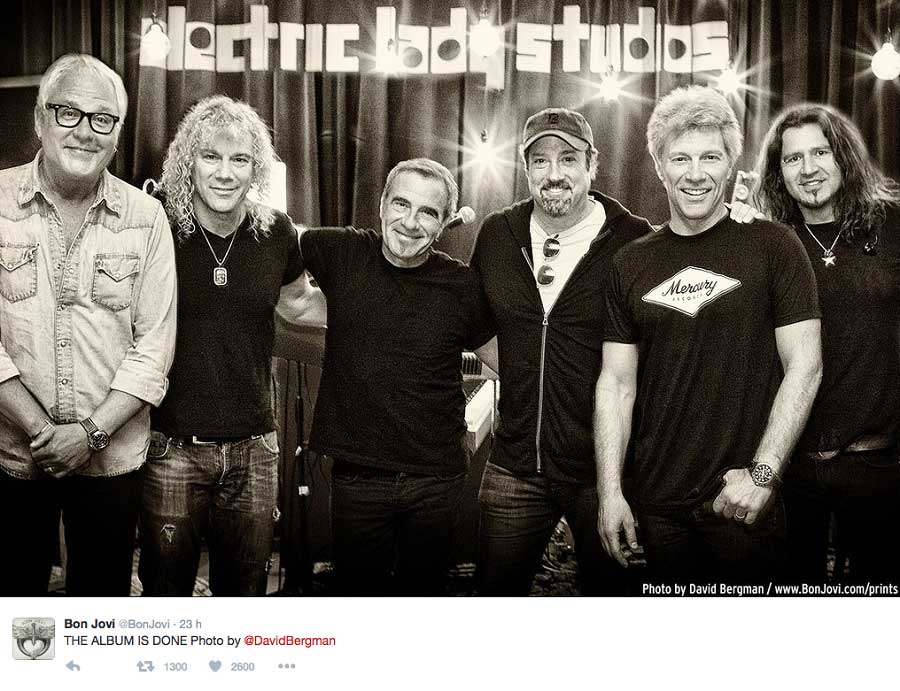 Il nuovo album dei Bon Jovi è ultimato