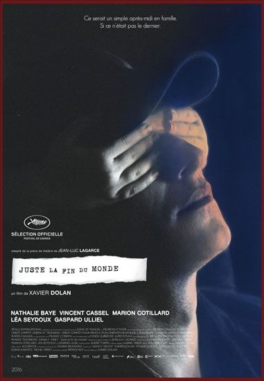 Recensione del film Juste la Fin du Monde di Xavier Dolan vincitore del Grand Prix a Cannes 2016