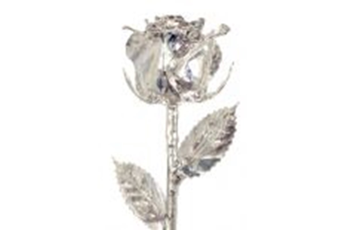 Silver Plated Rose