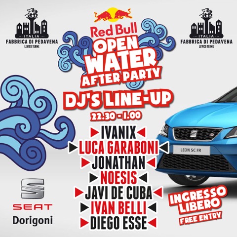 10/7 Red Bull Open Water After Party @ Fabbrica di Pedavena Levico Terme (TN)