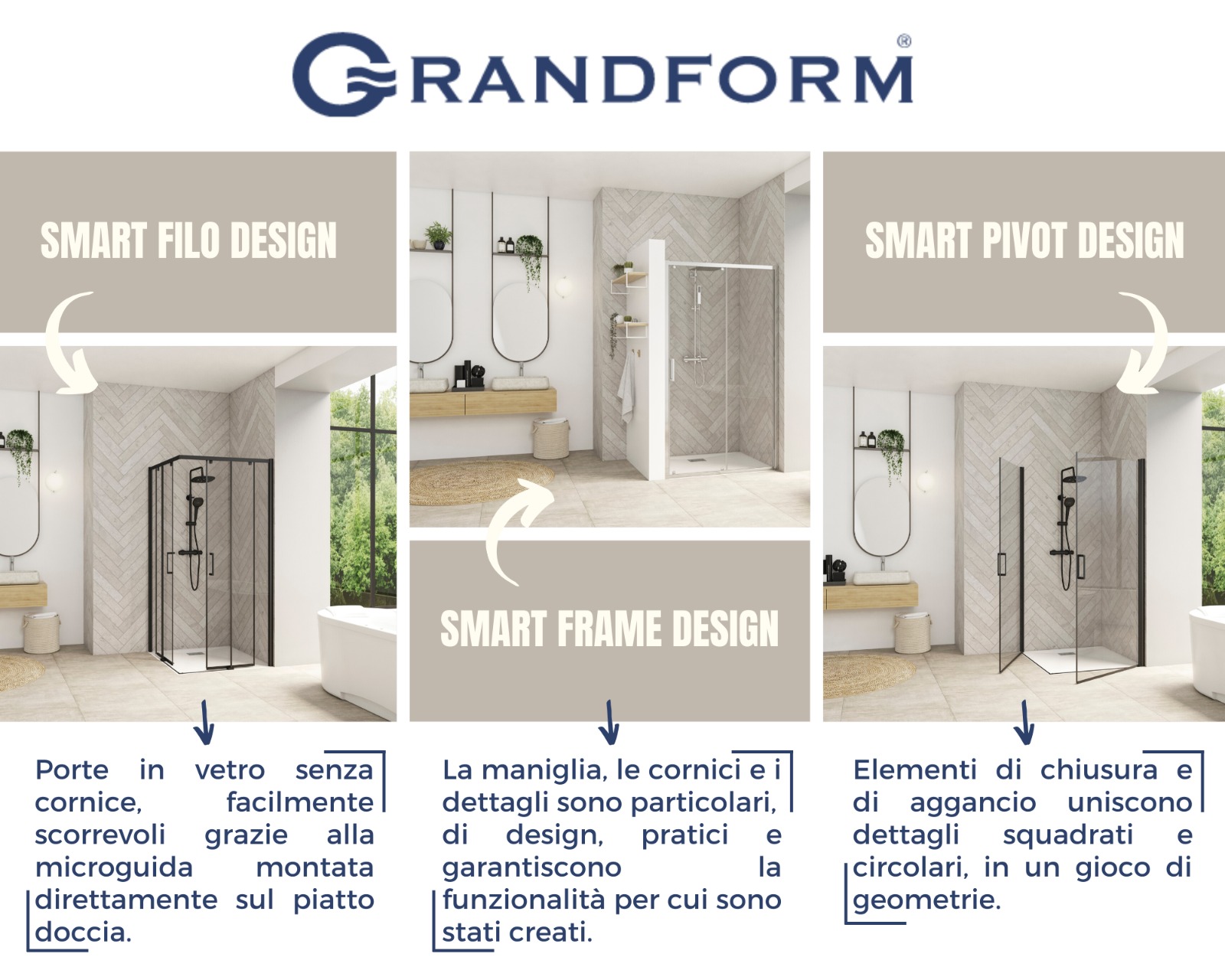 Piatto Doccia Grandform Prezzi.Serie Smart Design Di Grandform I Nuovi Box Doccia Che Coniugano Bellezza Funzionalita E Qualita A Un Giusto Prezzo